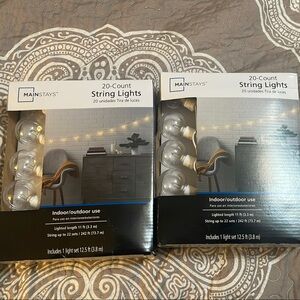 NEW Mainstays White Decorative Accents with Intricate Patterns X2 Boxes